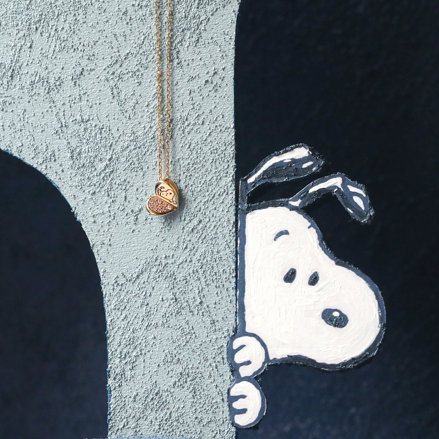 SNOOPY｜無盡的愛 01 — 5分鑽石項鍊