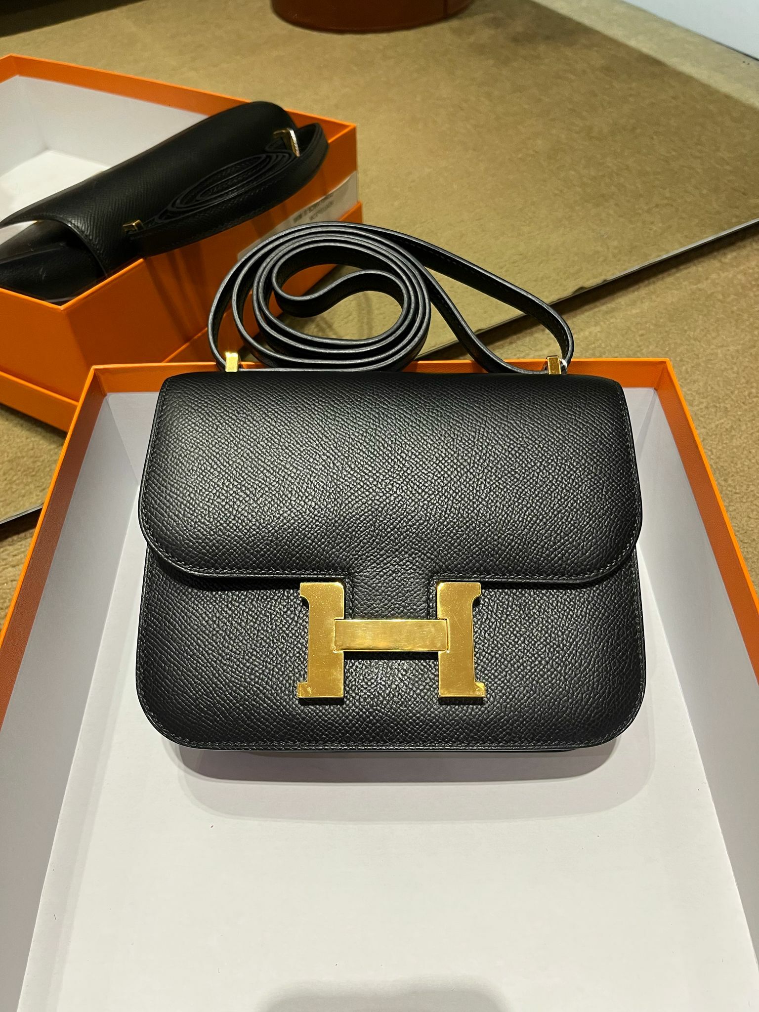 Constance mini 89 noir cc epsom Z （二手99%new）