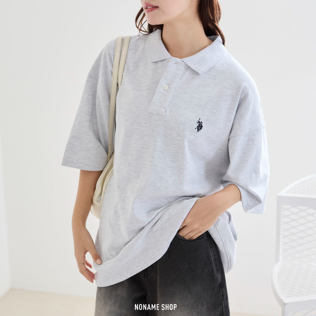 U.S. POLO ASSN. 日系 重磅 寬鬆 POLO 短袖 四色 (男款)