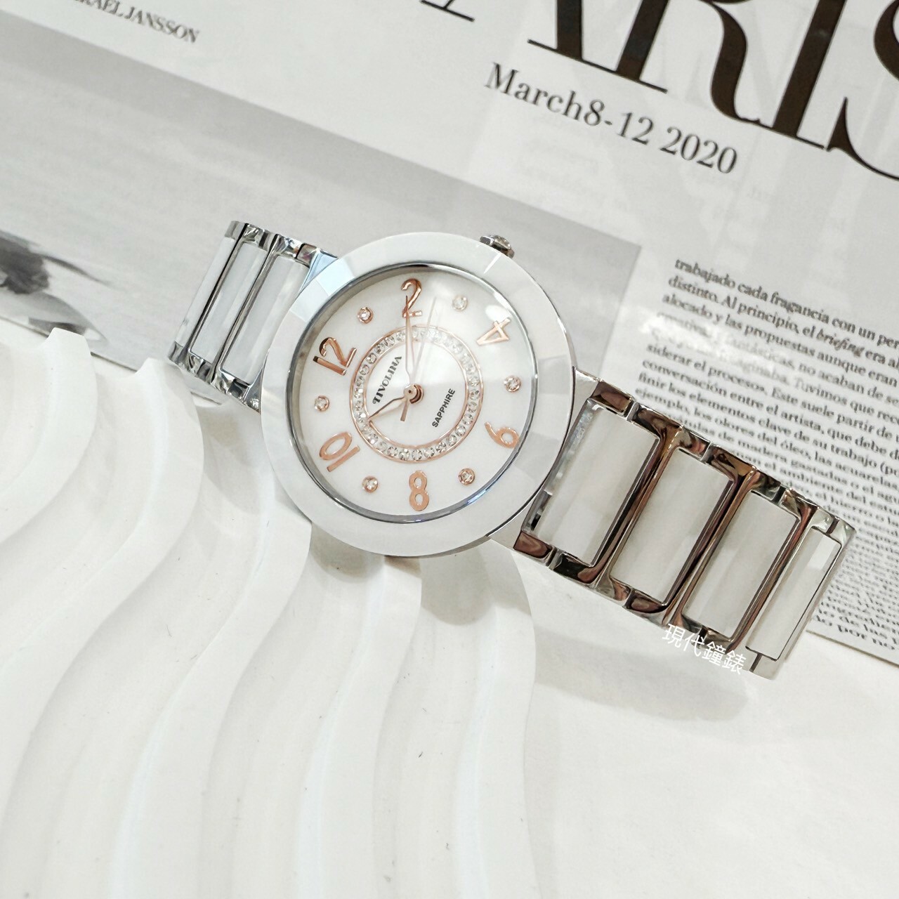 【TIVOLINA 小紅帽】輕奢晶鑽陶瓷腕錶 MAW3712-G 33mm  現代鐘錶