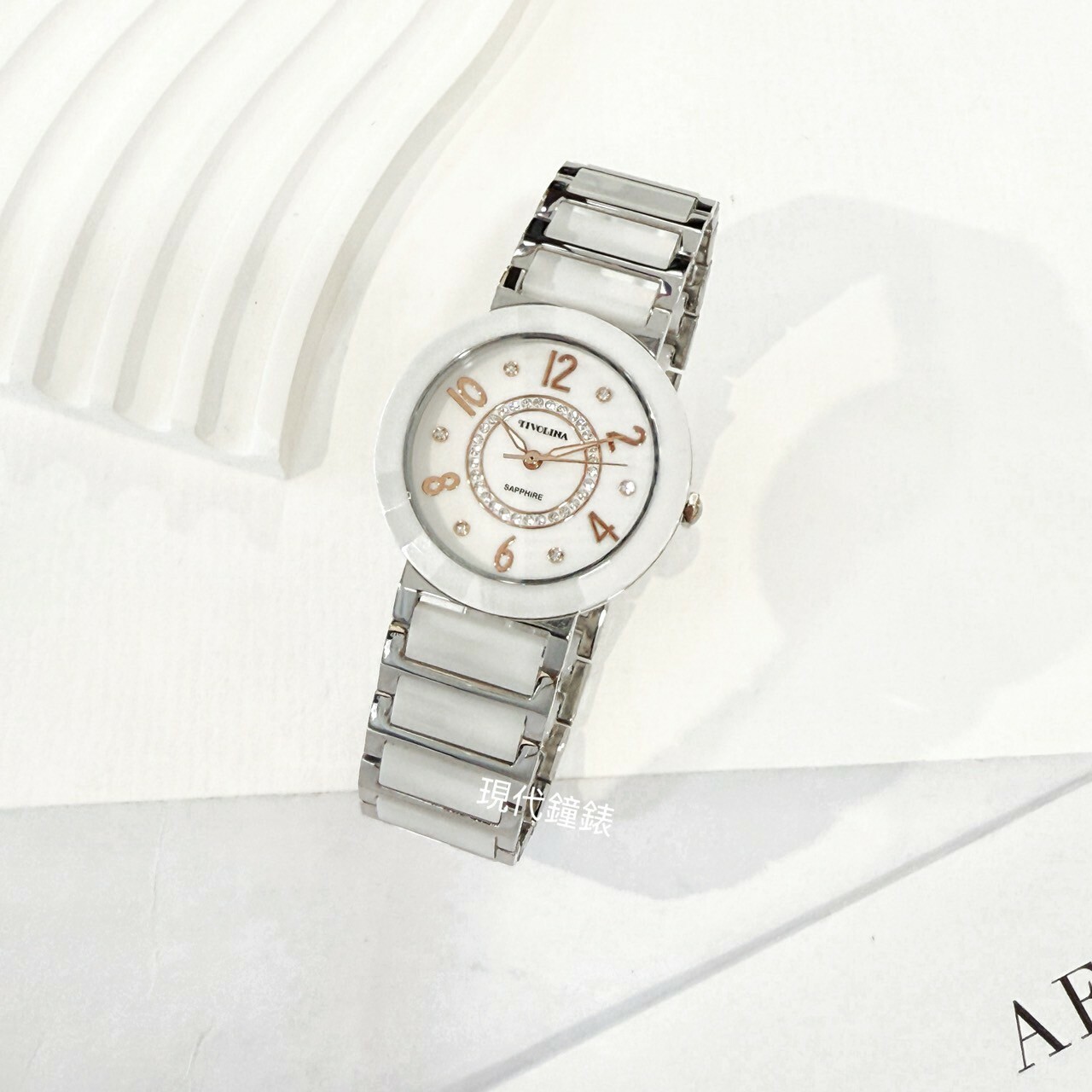 【TIVOLINA 小紅帽】輕奢晶鑽陶瓷腕錶 MAW3712-G 33mm  現代鐘錶