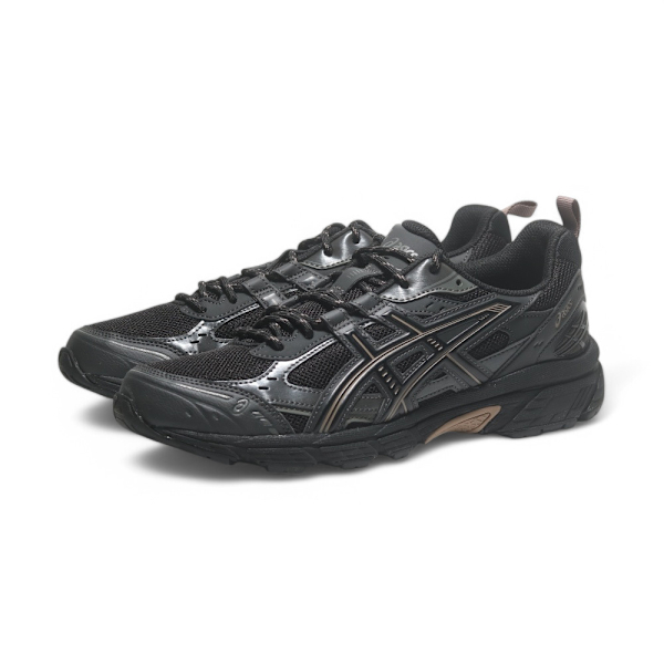 ASICS 慢跑鞋 GEL-NUNOBIKI 黑 金屬 復古 越野鞋 男 1203A536001