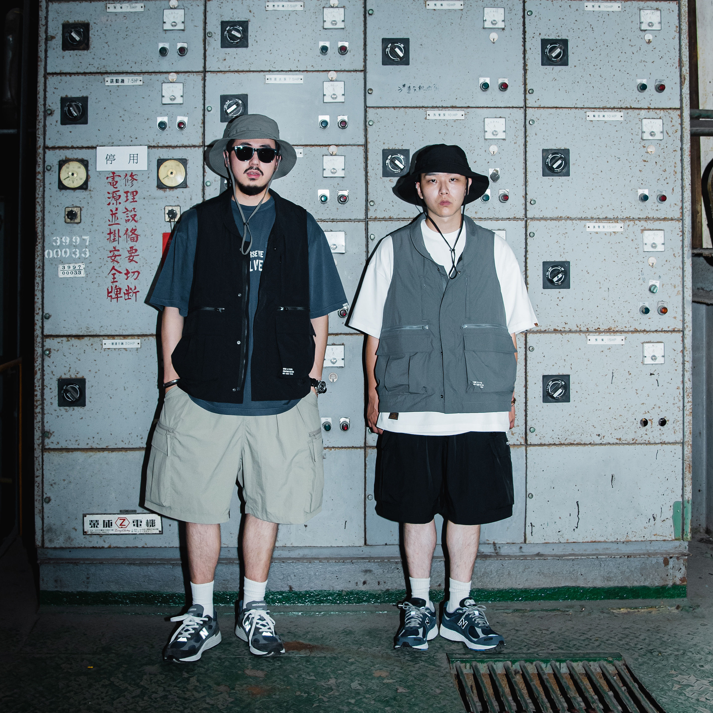 PERSEVERE X OWIN 防潑水尼龍背心 聯名款 黑/淺灰 23 S/S Water-Repellent Vest