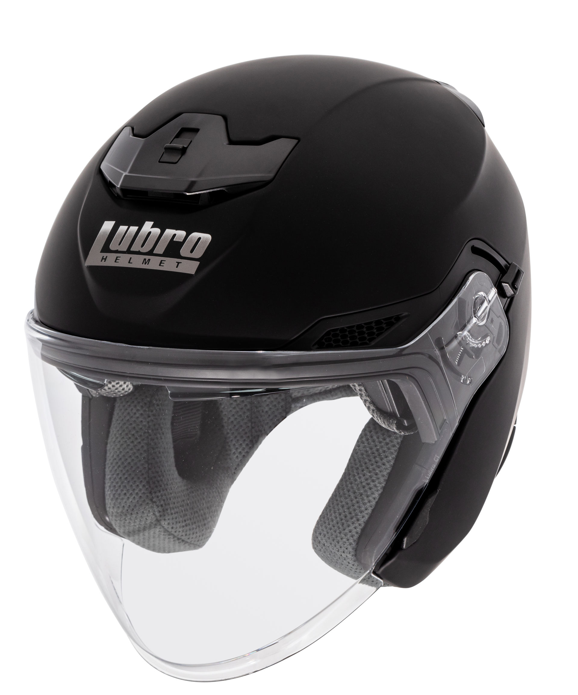 LUBRO CRUISE TECH 消光黑 素色  內墨片 四分之三罩式帽款