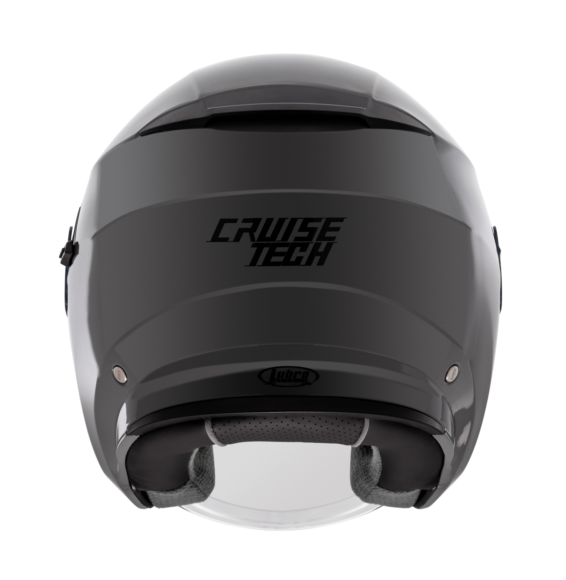 LUBRO CRUISE TECH 水泥灰 素色  內墨片 四分之三罩式帽款