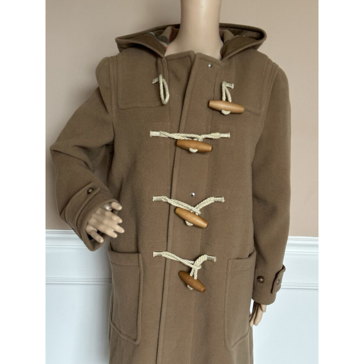 1BR0329-008 (Defect) BURBERRY Belfield Coat Taupe Brown #80911591 (C-EU-E)