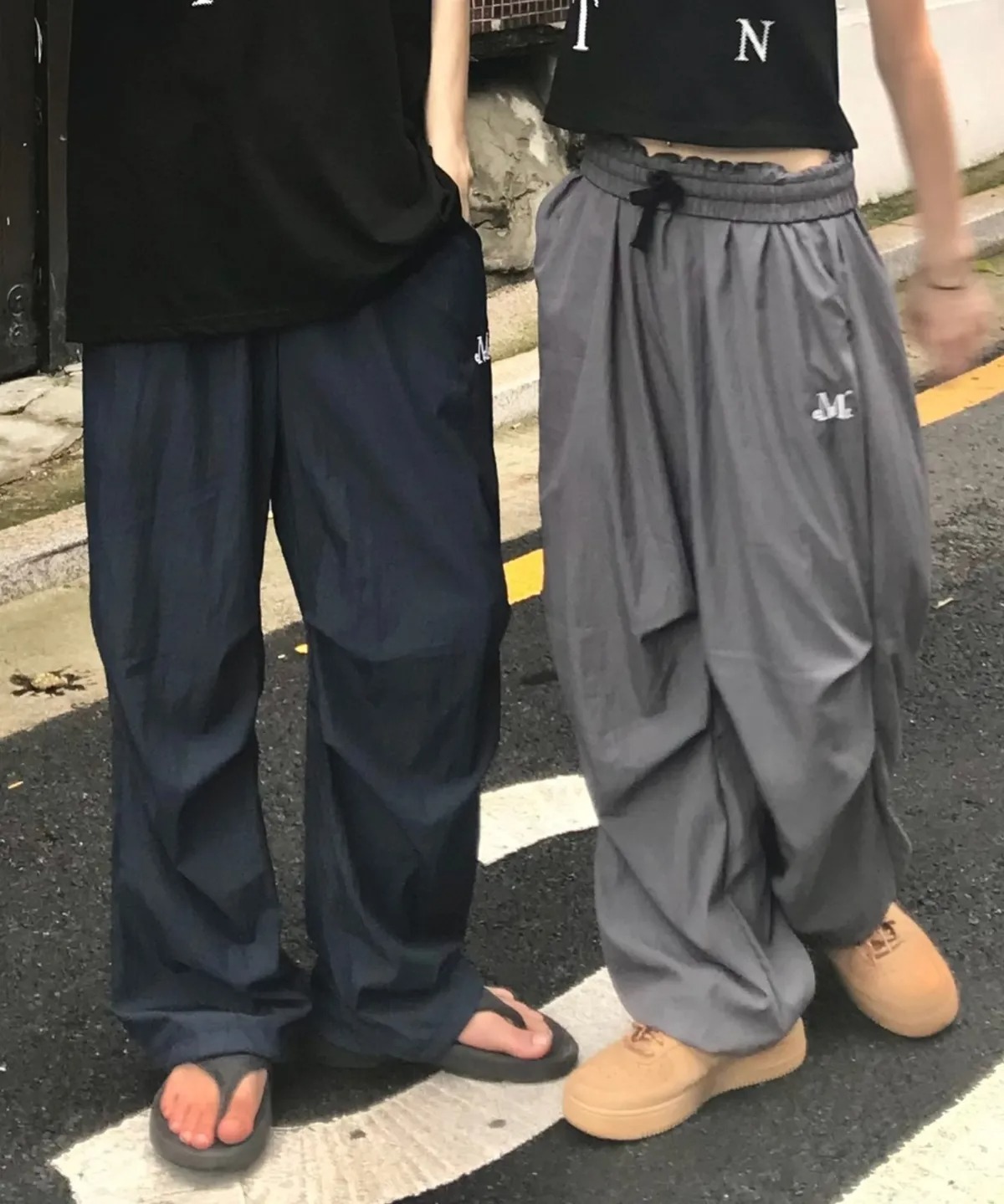 MUCENT BILBAO POLY PARACHUTE PANTS