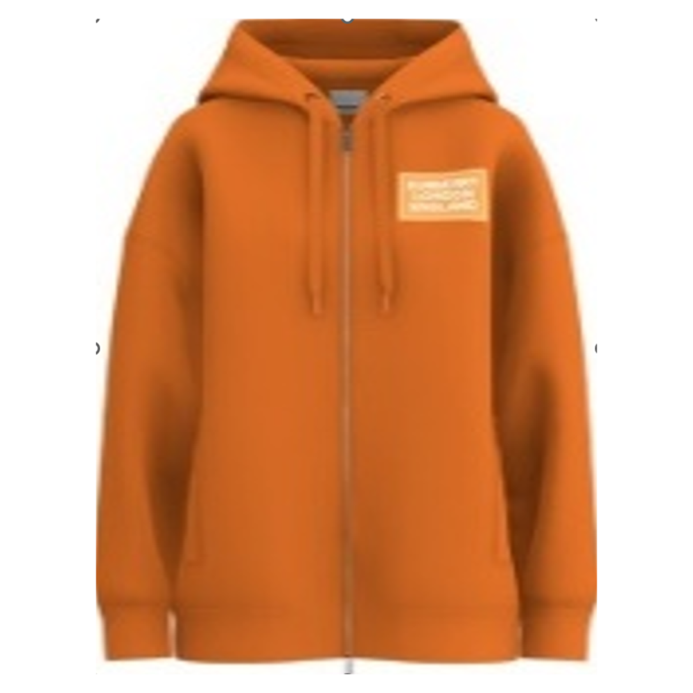 1BR0329-009 BURBERRY Keira Ble Hoodies Bright Orange #80934381 (C-EU-E)