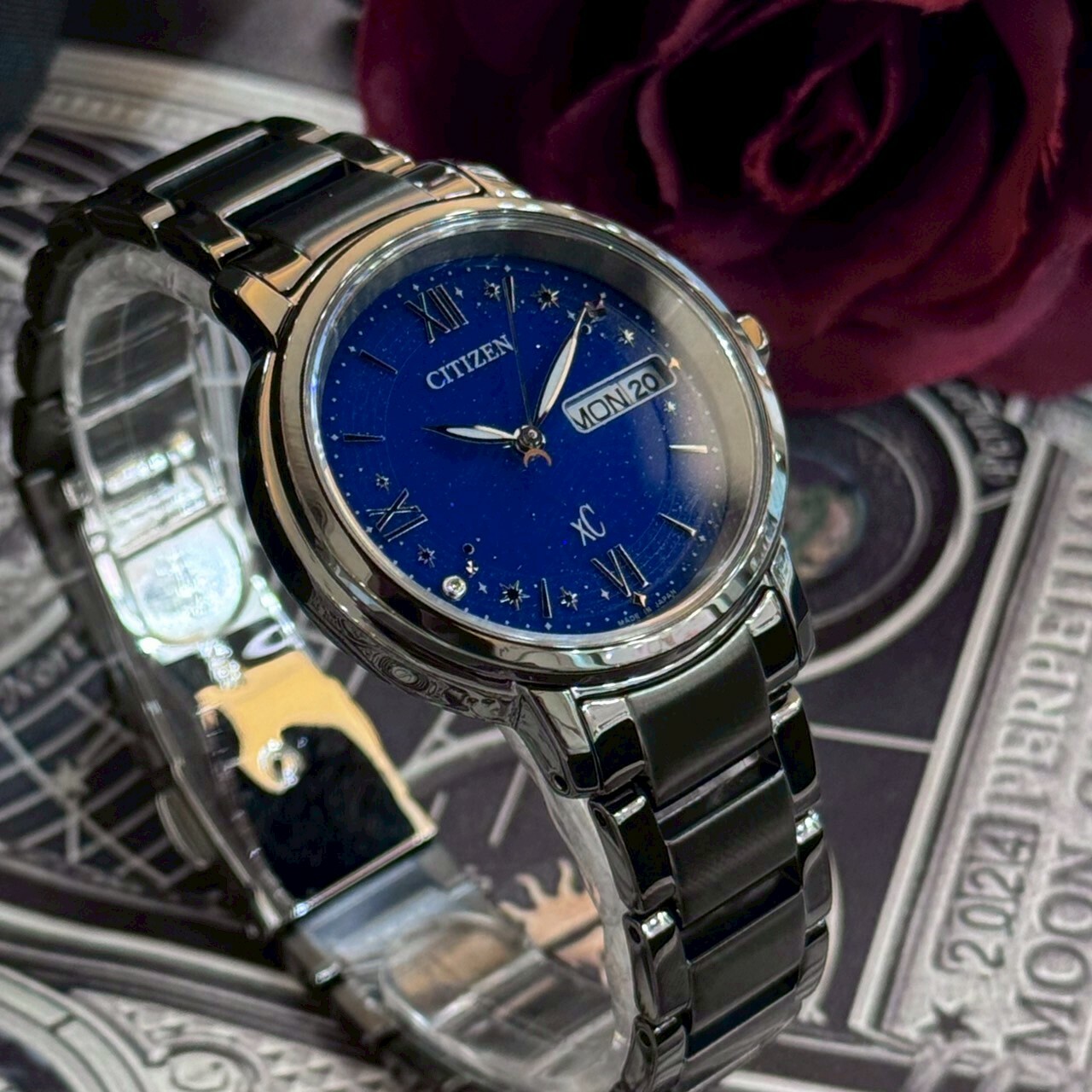 【CITIZEN 星辰】HEBE田馥甄聯名款 限量 甄星閃耀光動能女錶EW2428-59L 32.5mm 現代鐘錶