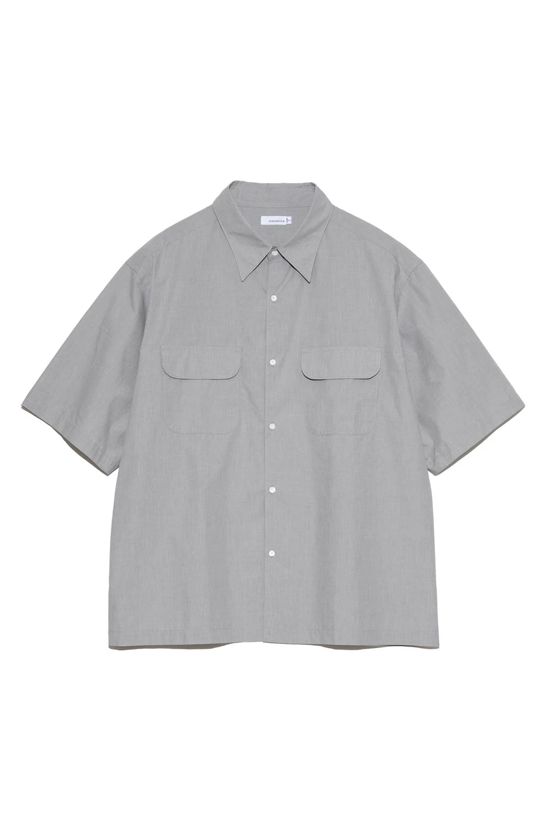 NANAMICA REGULAR COLLAR END ON END S/S SHIRT (2COL)