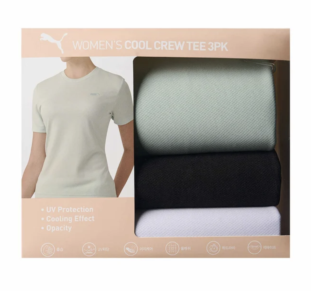 PUMA 防UV涼爽TEE（三件裝）（K3 CO555）