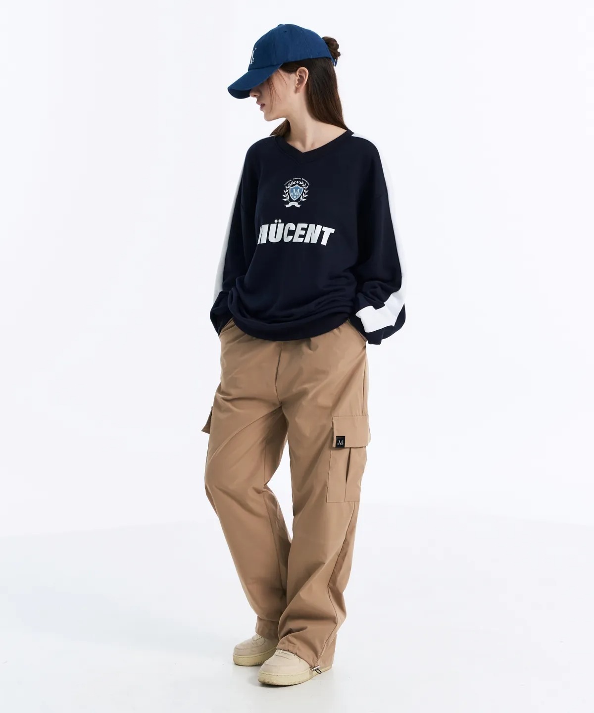 MUCENT WIDE STRING CARGO PANTS