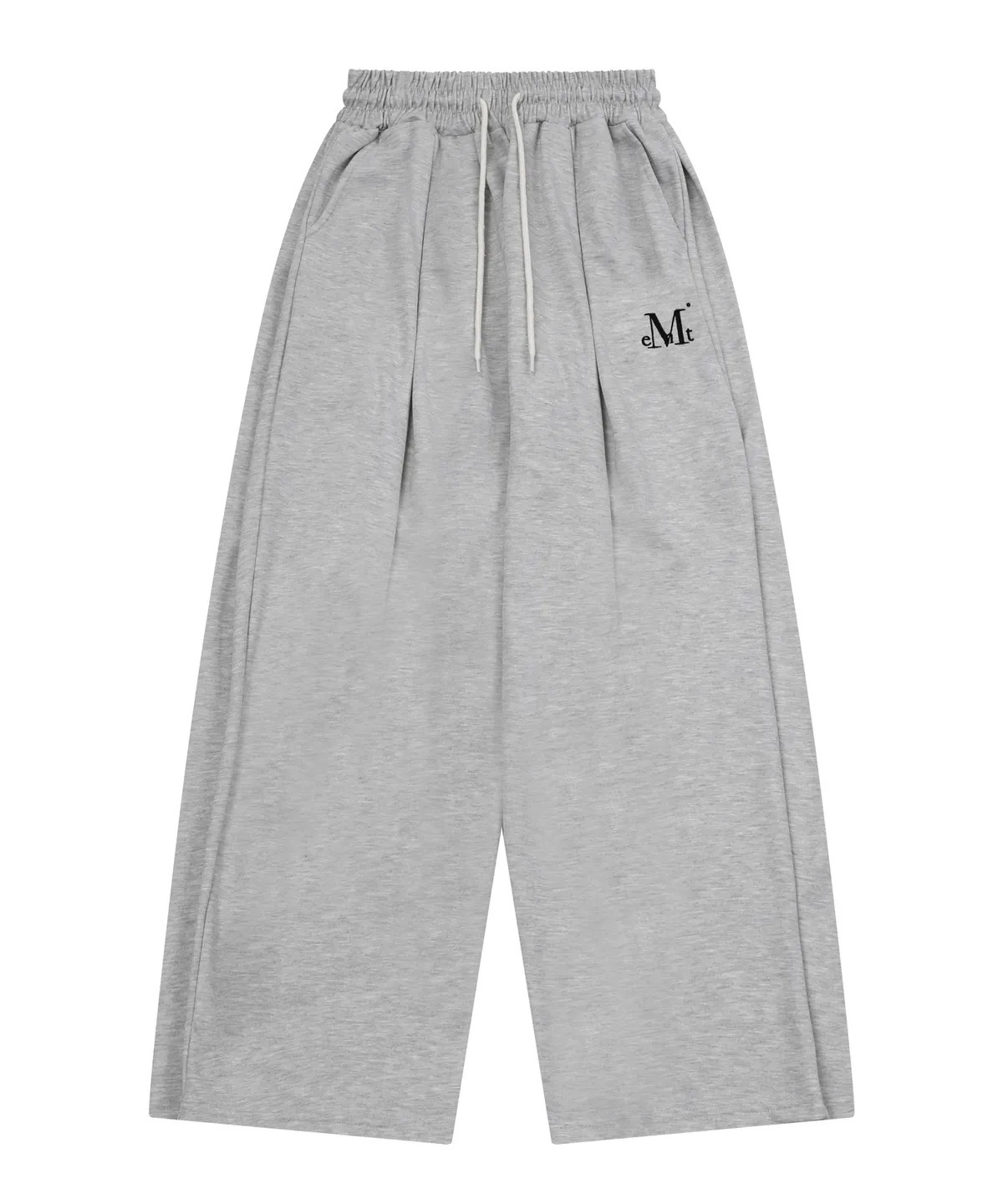 MUCENT SIGNATURE FOUR PINTUCK WIDE SWEAT PANTS