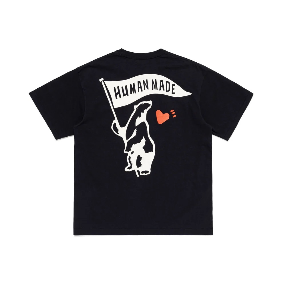 2025ss Human Made Graphic T-shirt 北極熊舉旗愛心短T HM29TE024