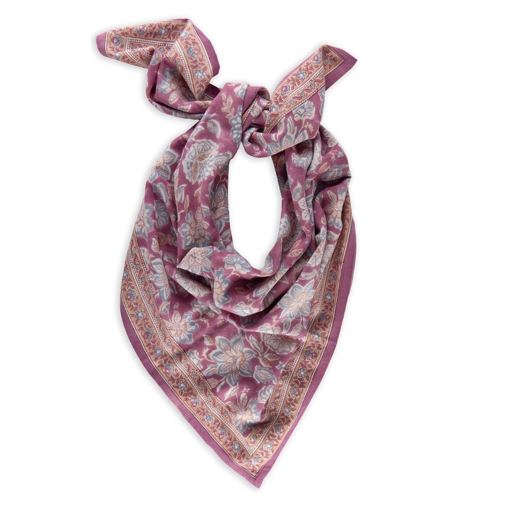 馬蒂哈接骨木紫梅混粉藍 | 領巾