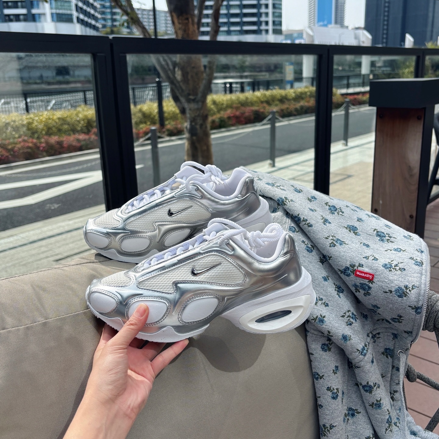 Nike Air Max Muse 日本限定 金屬白銀 白銀 科技感 氣墊 增高 厚底 FV1920-100