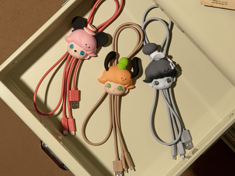 DIMOO WORLD × DISNEY 2 IN 1 充電線,不包官方瑕疵,不設退換 (H3 PO583)