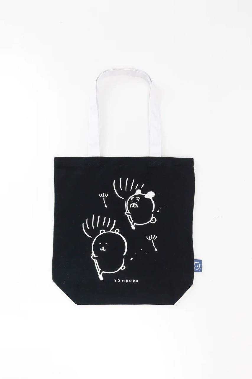 現貨｜Nagano Characters Tote Bag 帆布袋 蒲公英 BLACK x WHITE