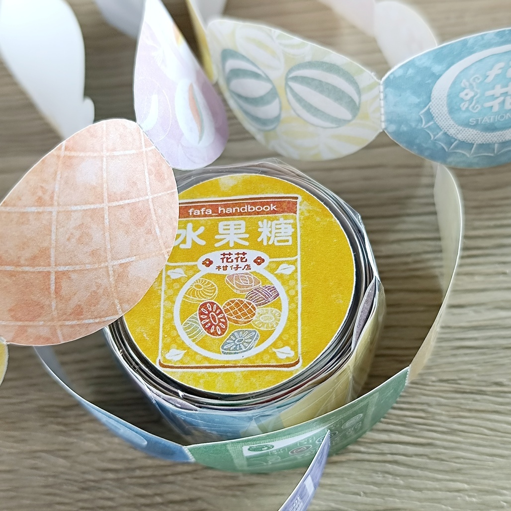 fafa製造所．水果糖 3cm模造異形紙膠帶 <整捲/分裝>