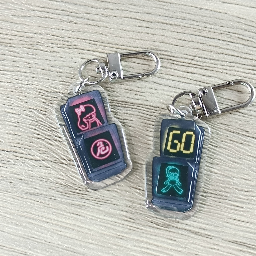 fafa製造所．滴膠吊飾 紅燈/綠燈