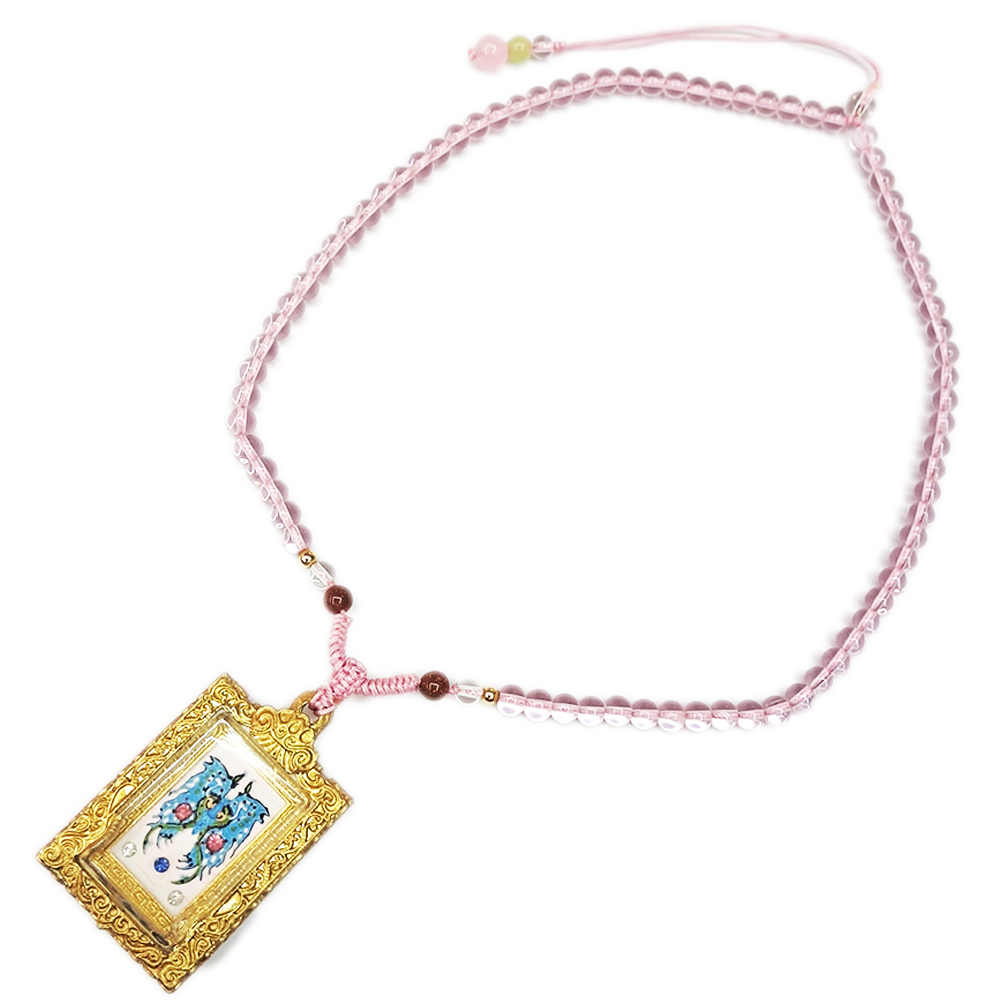 蝴蝶牌&粉晶項鍊【十方】154550