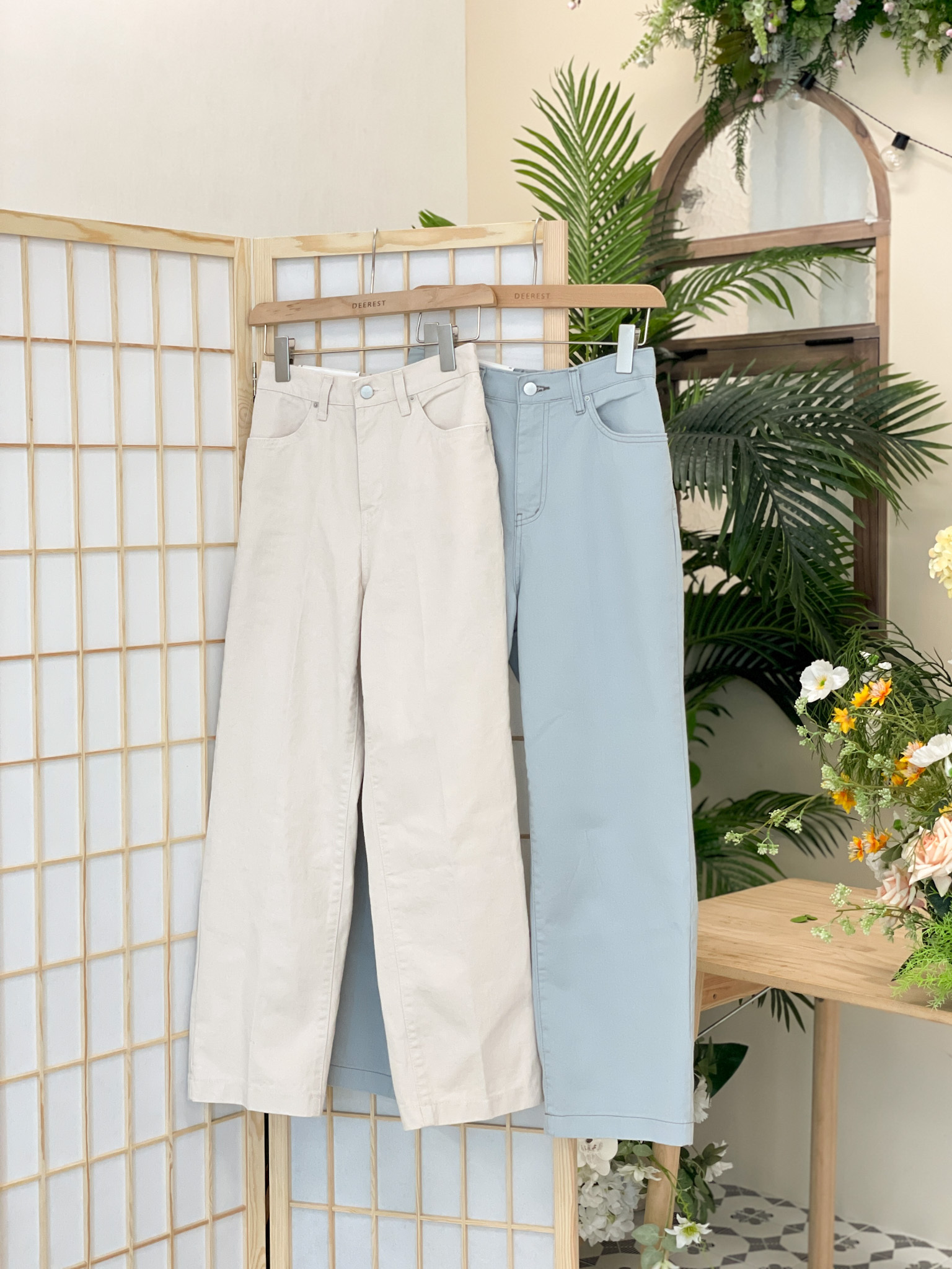 【奶油褲🧁】JEAN162 Plain Cream Pencil Pants
