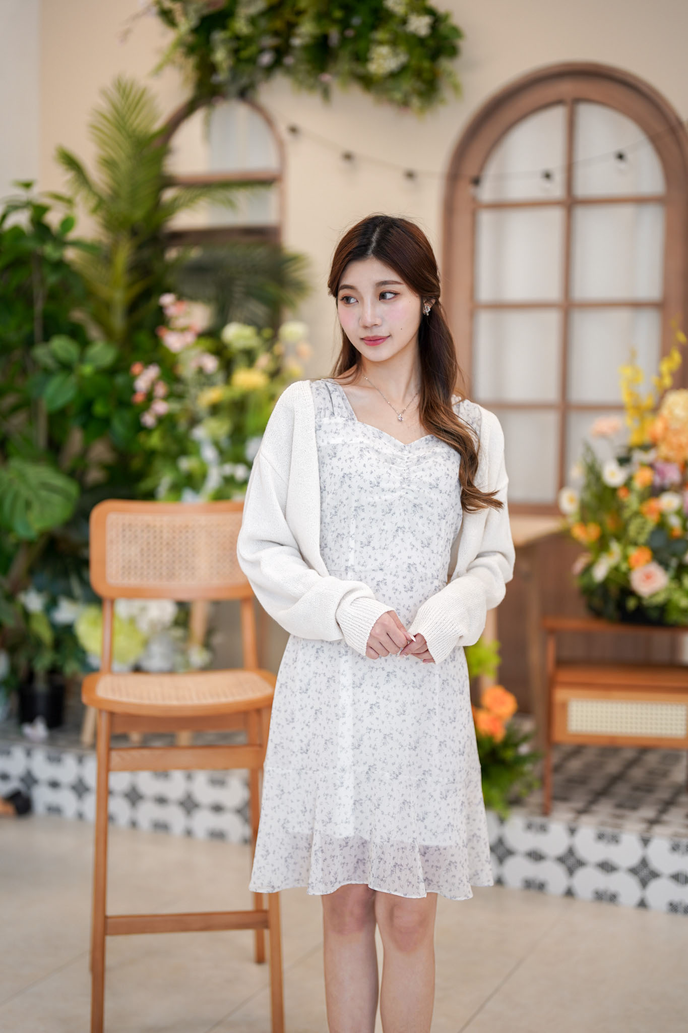 OP628 Calla Lily Floral Dress