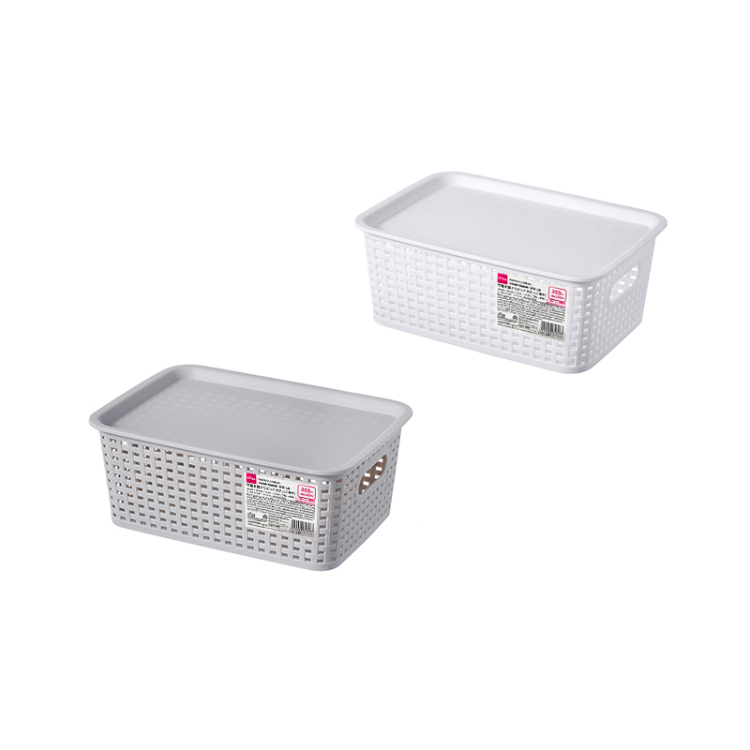 編織附蓋收納盒/26.5×10.3×19.3cm