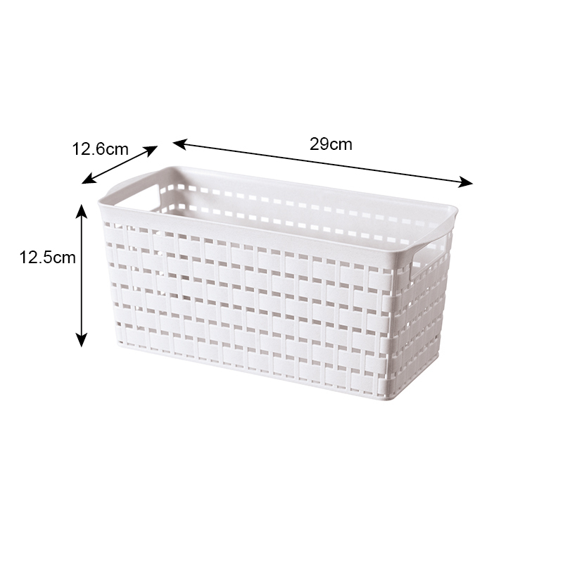 編織收納盒/附把手 27×12.5×12.6cm