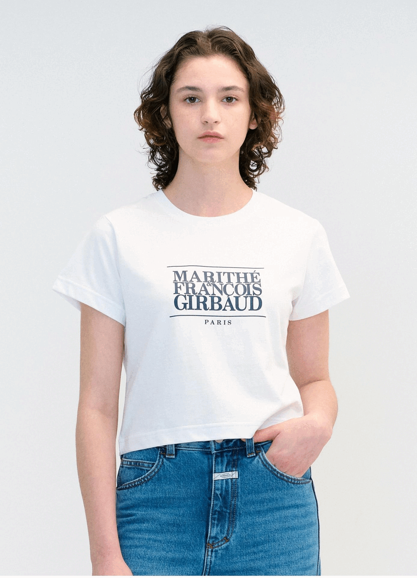 韓國代購｜【Marithe】(RV Wendy同款) W CLASSIC LOGO CROP TEE 6色