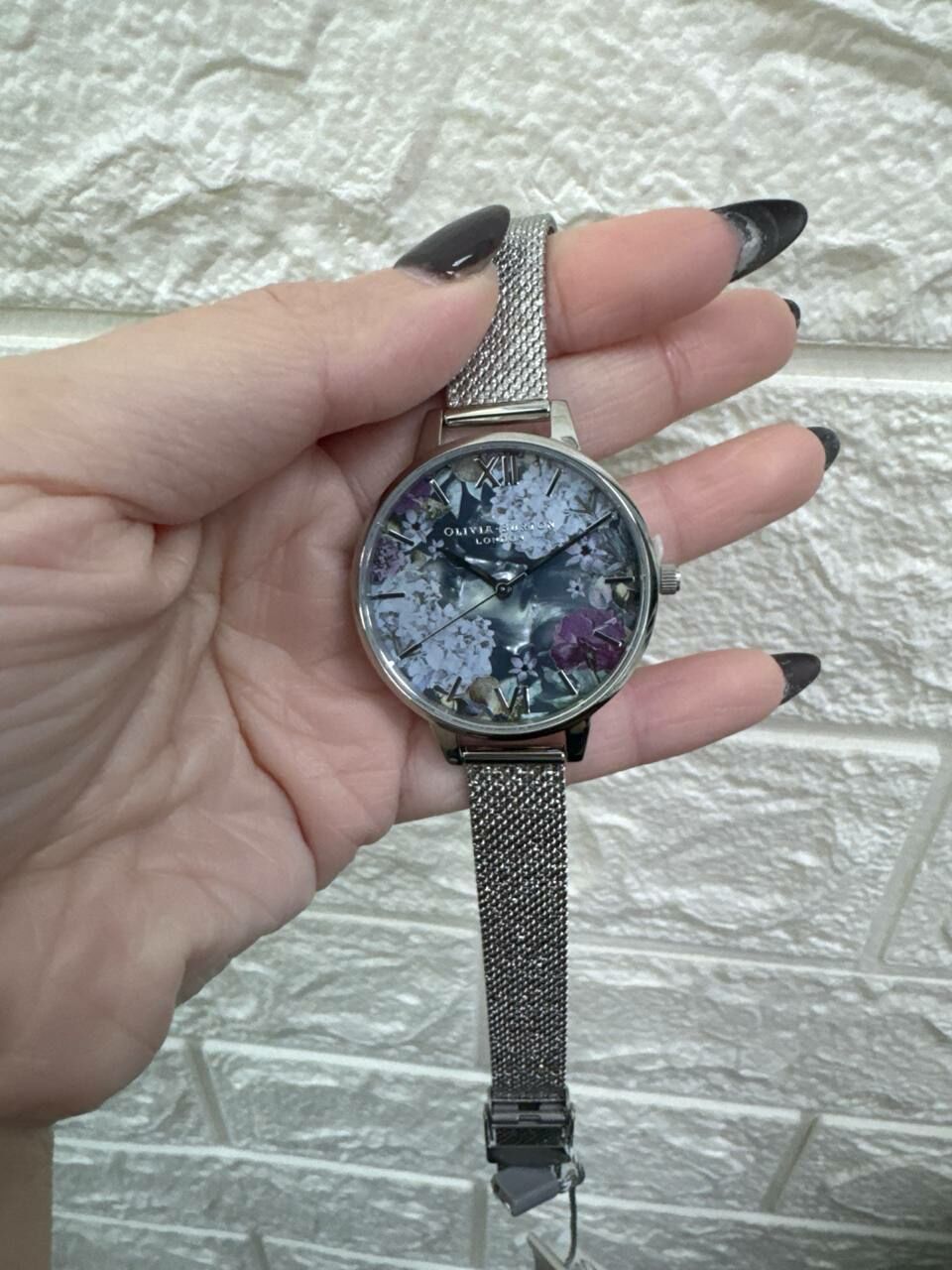 [S] OLIVIA BURTON LONDON SILVER OB16US11 UNDER THE SEA SILVER BOUCLE MESH, 885997334631 (SZZ560)