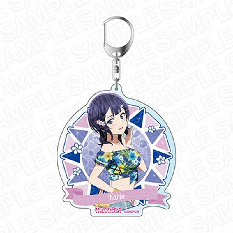 Love Live!虹咲學園日版夏威夷風大壓克力鑰匙圈-朝香果林