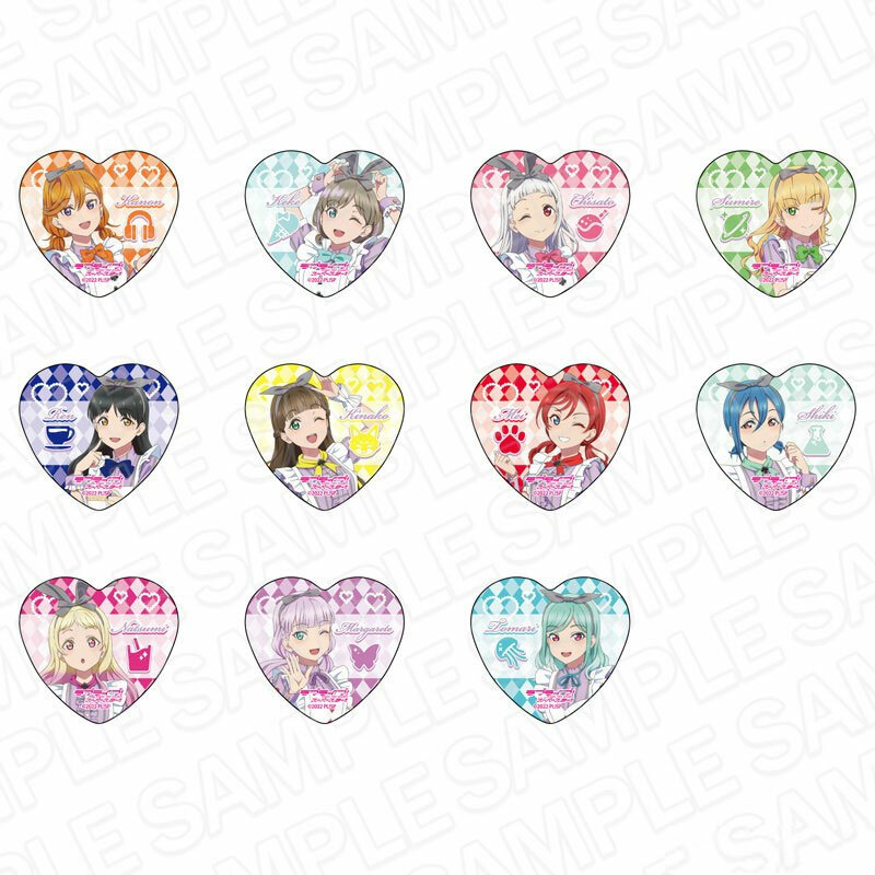 Love Live!Superstar!!日版心型徽章-11款隨機