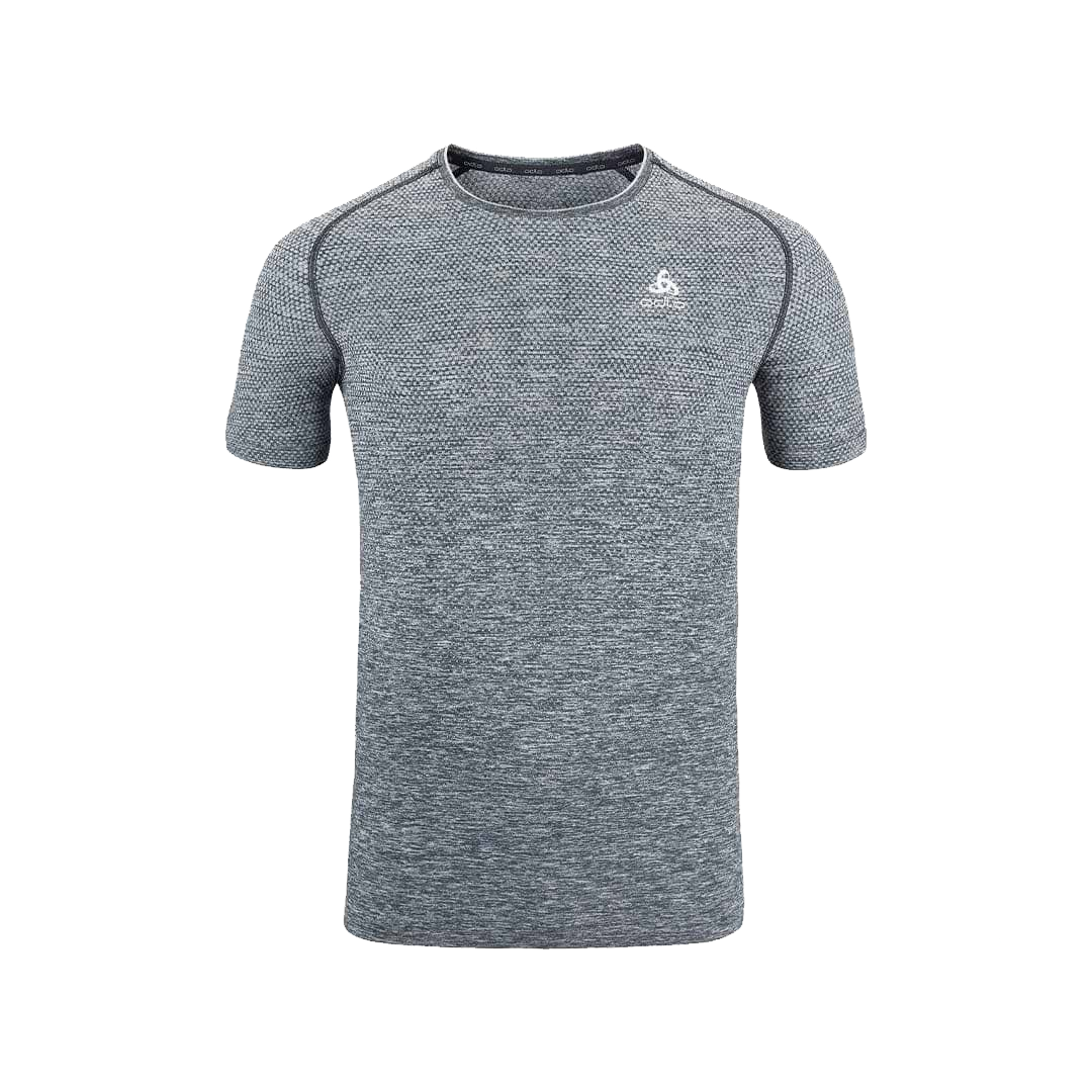 ODLO 瑞士 SEAMLESS無縫編織短袖T-SHIRT 男款 (灰麻花色) 10OD313942