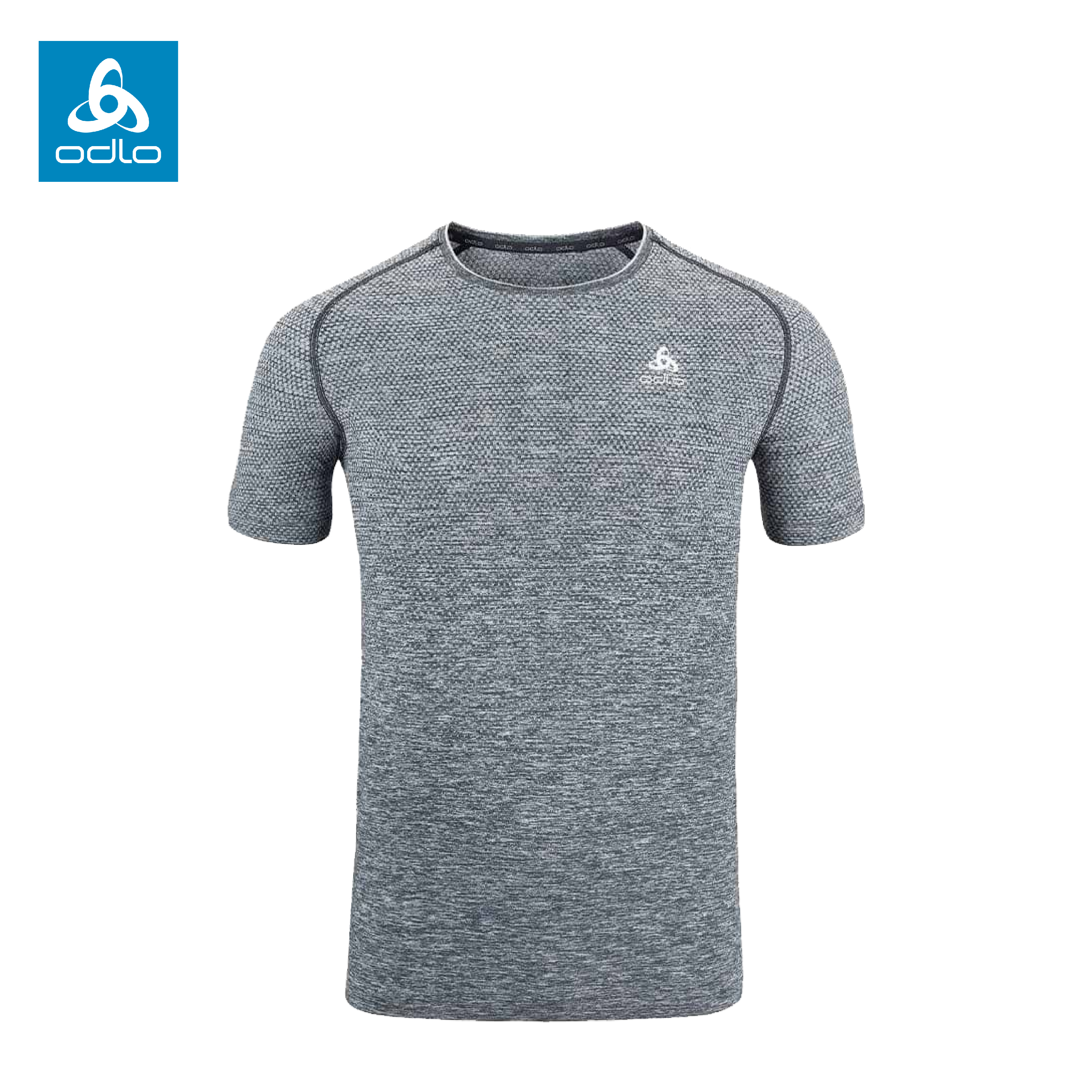ODLO 瑞士 SEAMLESS無縫編織短袖T-SHIRT 男款 (灰麻花色) 10OD313942