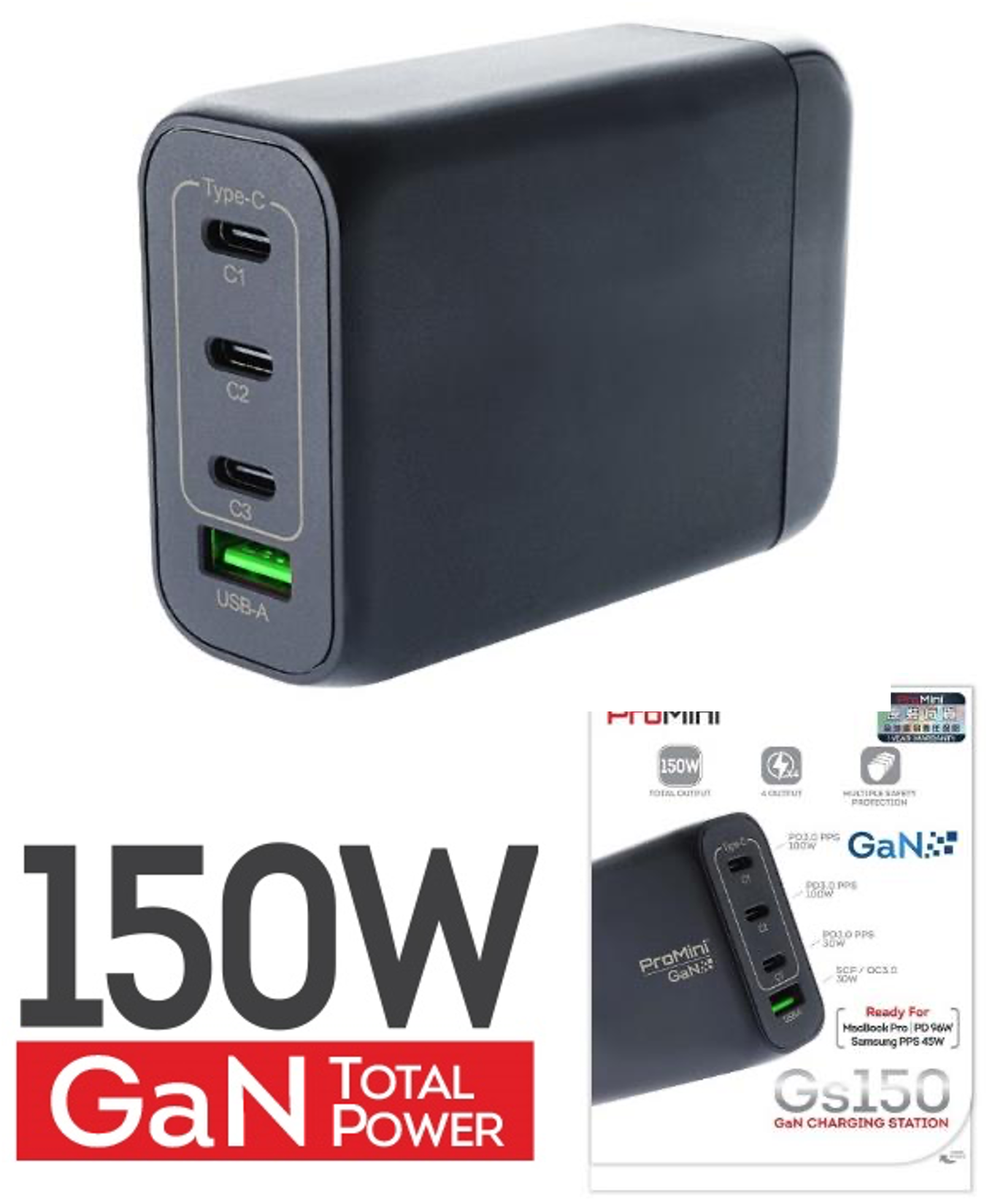 ProMini Gs150 GaN Charging Station