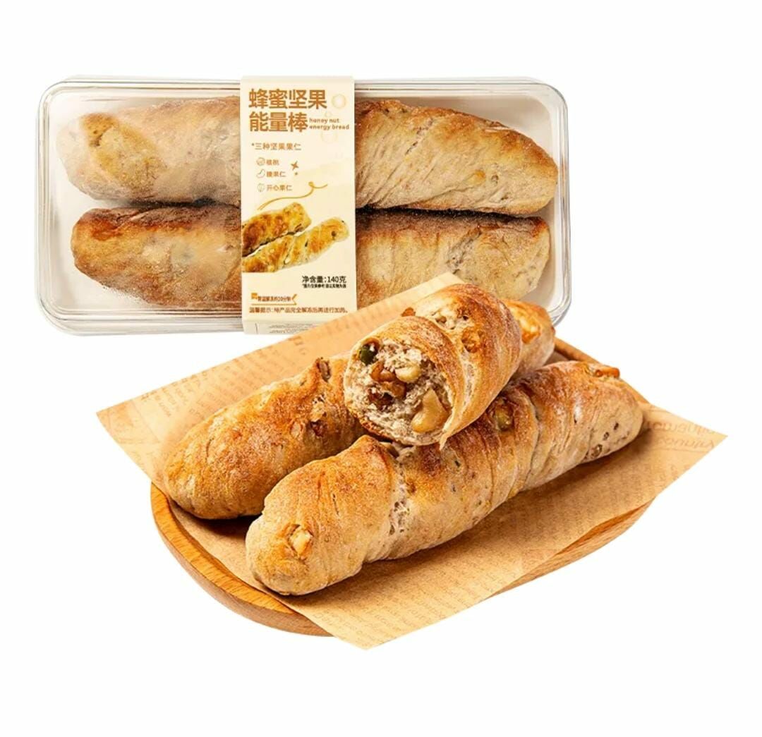 蜂蜜堅果能量棒麵包 140G (2件裝)