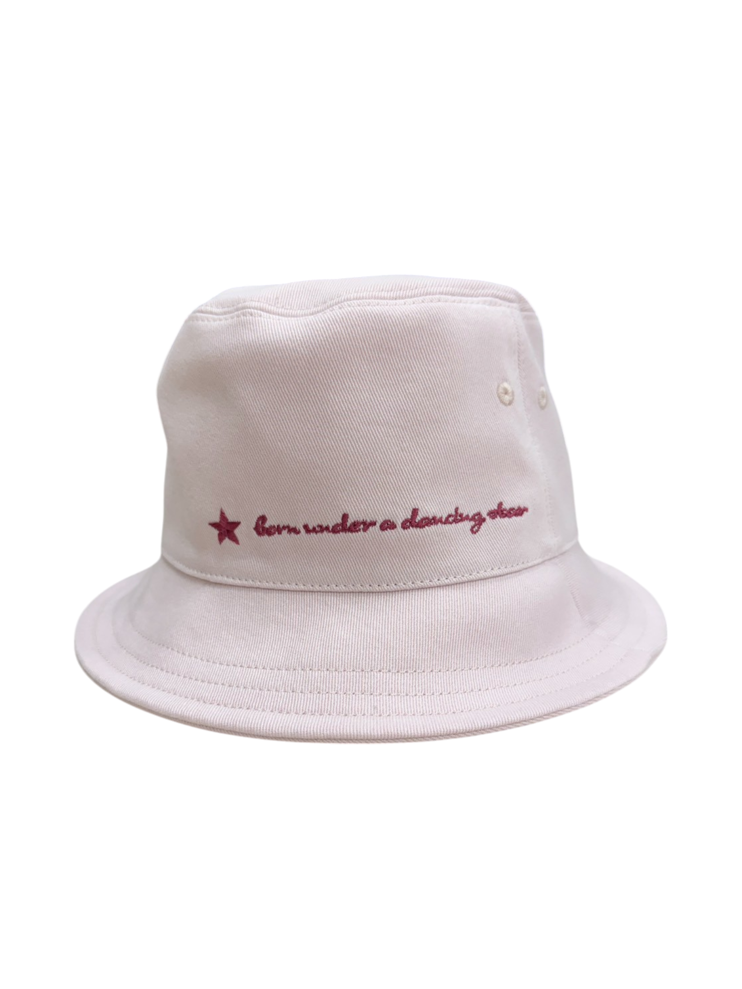 LORENA 繡字漁夫帽(淺粉)