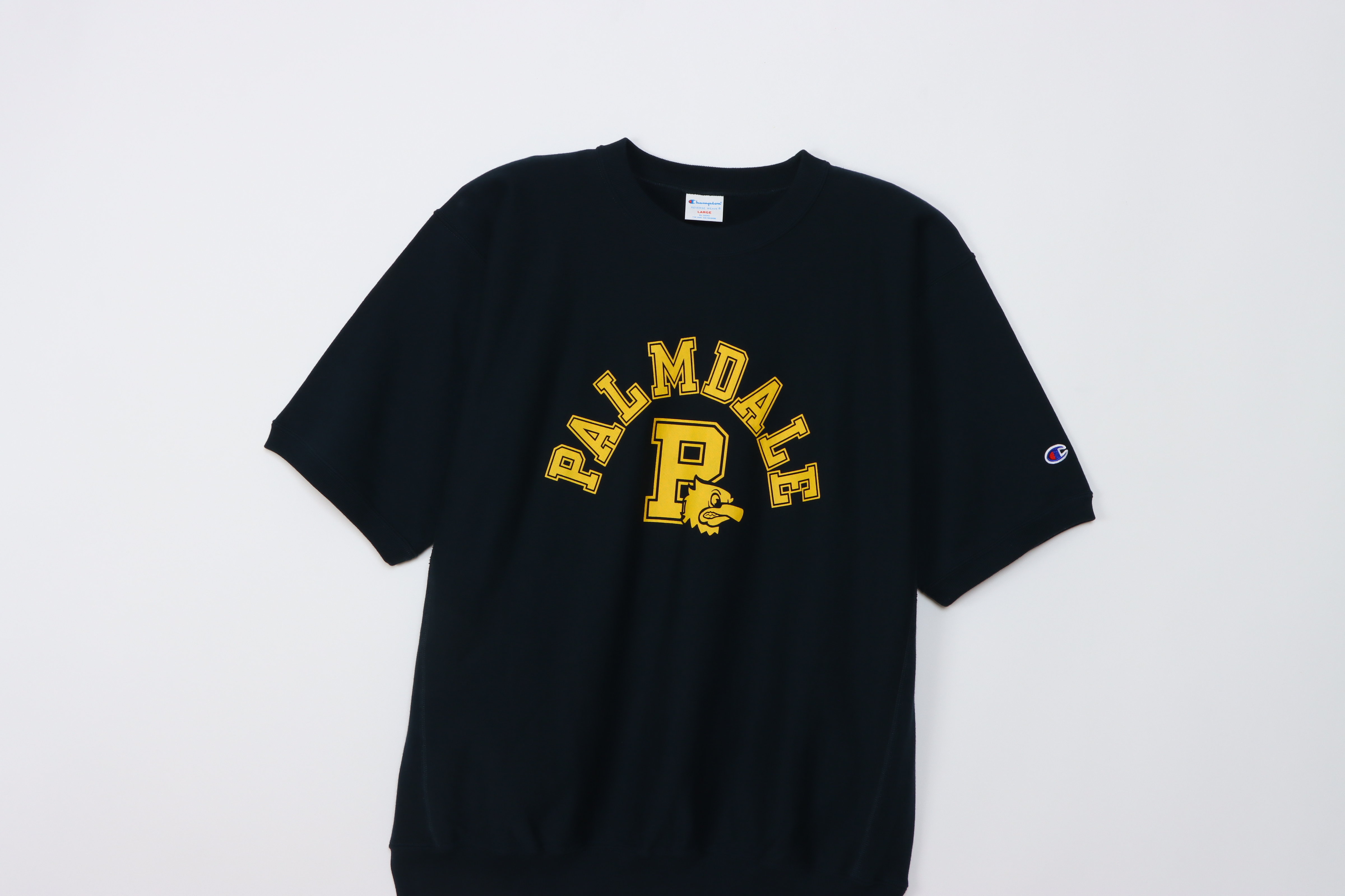 男款-REVERSE WEAVE®系列 10oz 厚磅 印花 短袖 衛衣-深藍（C3-B002-370）