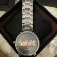 [S] COACH DARKGREY 14502924 GRAND QUARTZ DIAL GUNMETAL TONE, 885997247641 (SZZ580)