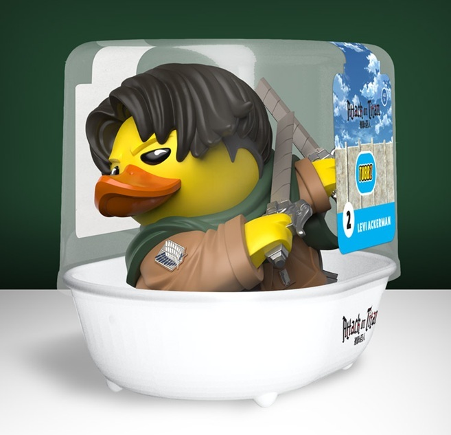 《 TUBBZ 黃色小鴨 》 4吋潮流浴缸小鴨/進擊的巨人-兵長