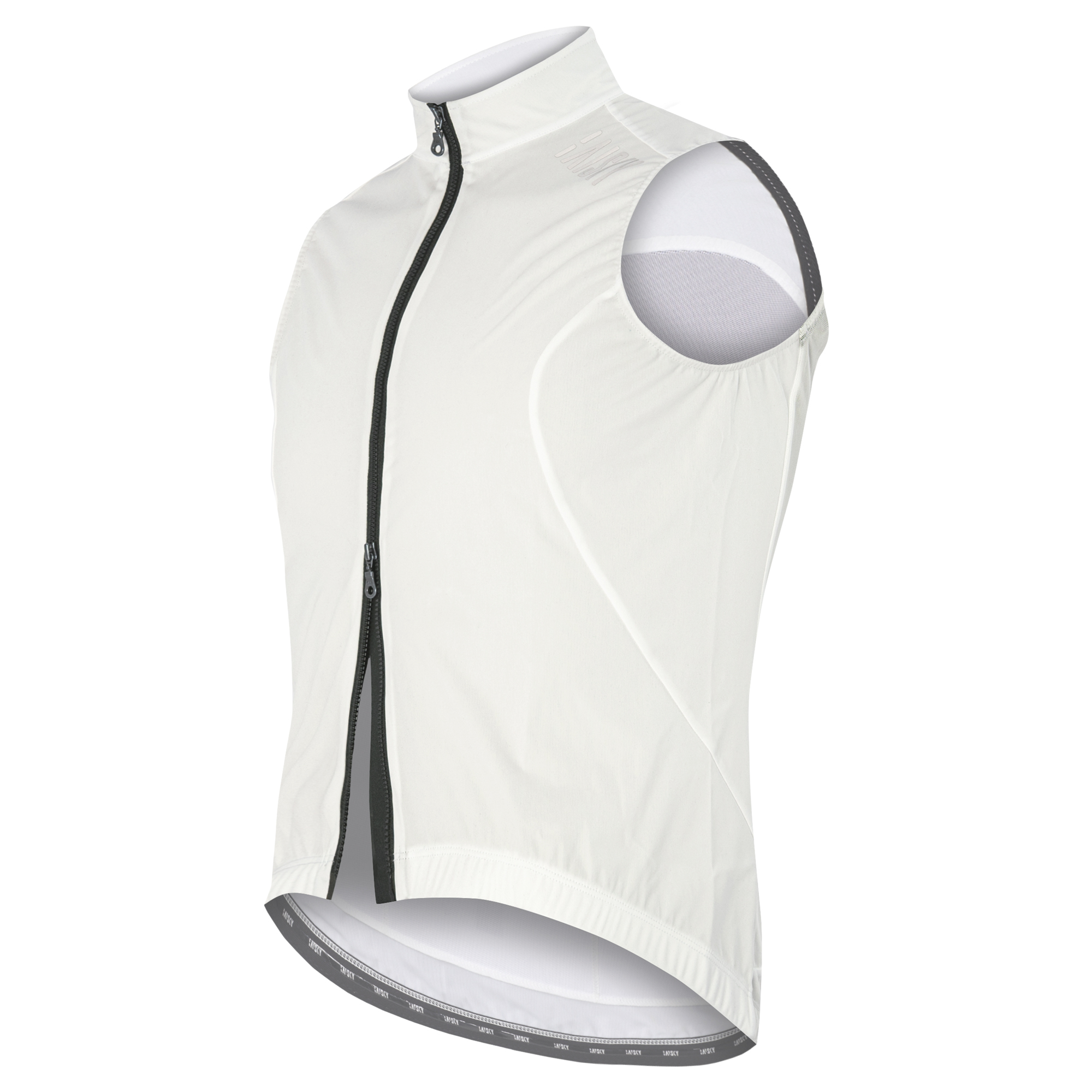 男款雙拉鍊防風背心 BKII 白