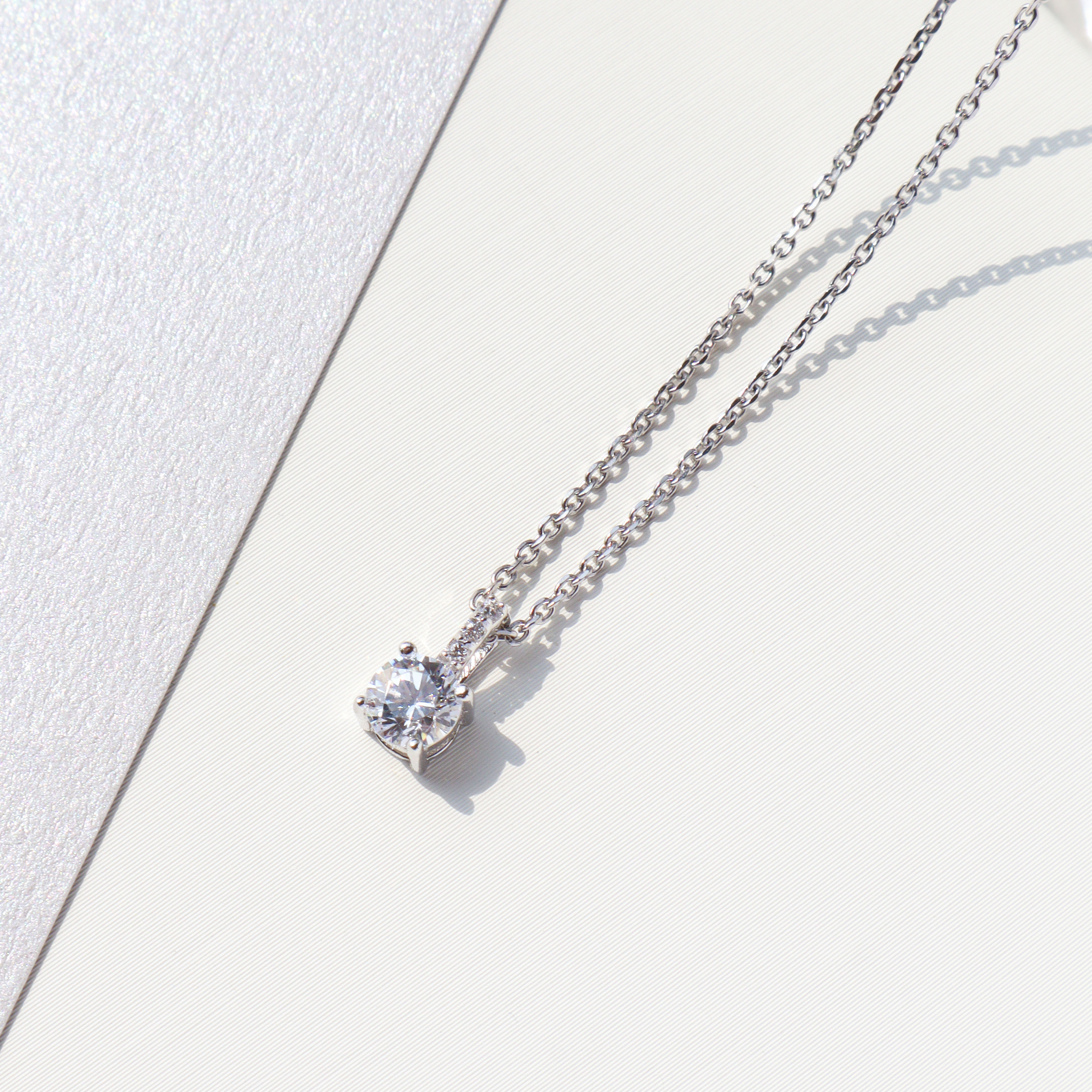 Silver/經典單鋯項鍊