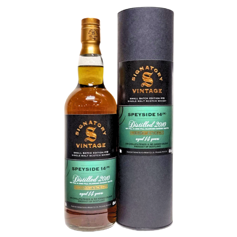 Speyside (M) 14年 2010/2025 Signatory Small Batch #16 純麥芽蘇格蘭威士忌 700ml