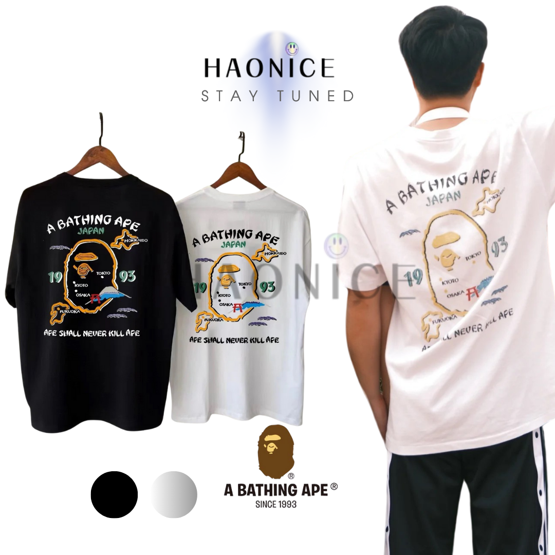 【HAO NICE 】香港經銷商🇭🇰100%日本🇯🇵正品 日本潮流Bape SOUVENIR 橫須賀市地圖 背面經典猿人頭 XX159