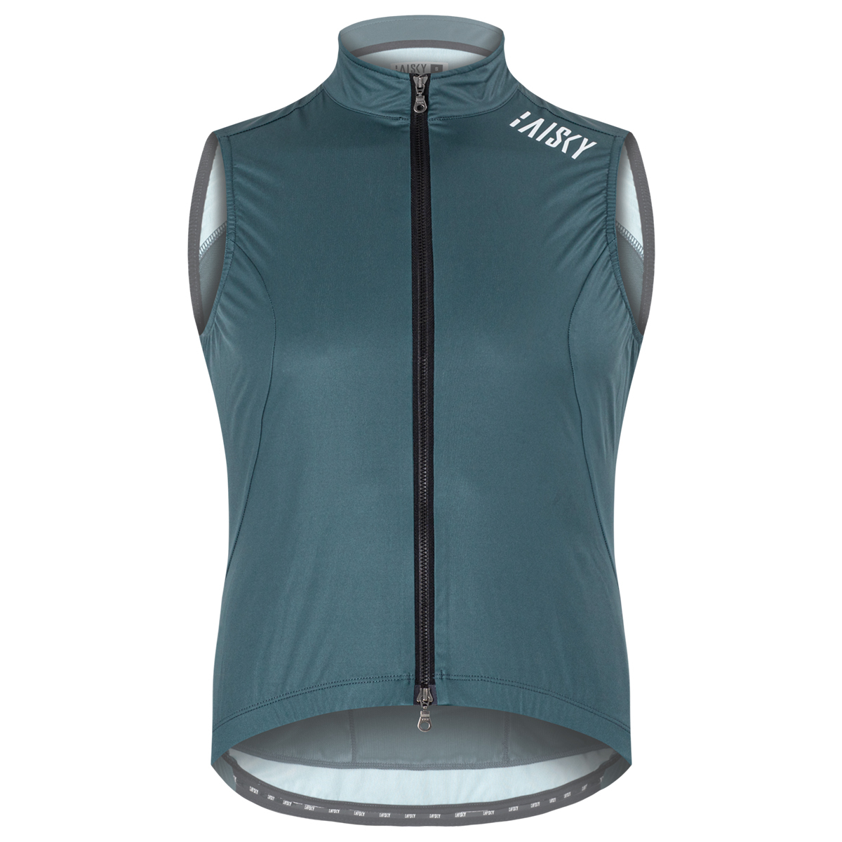 男款雙拉鍊防風背心 BKII 灰藍