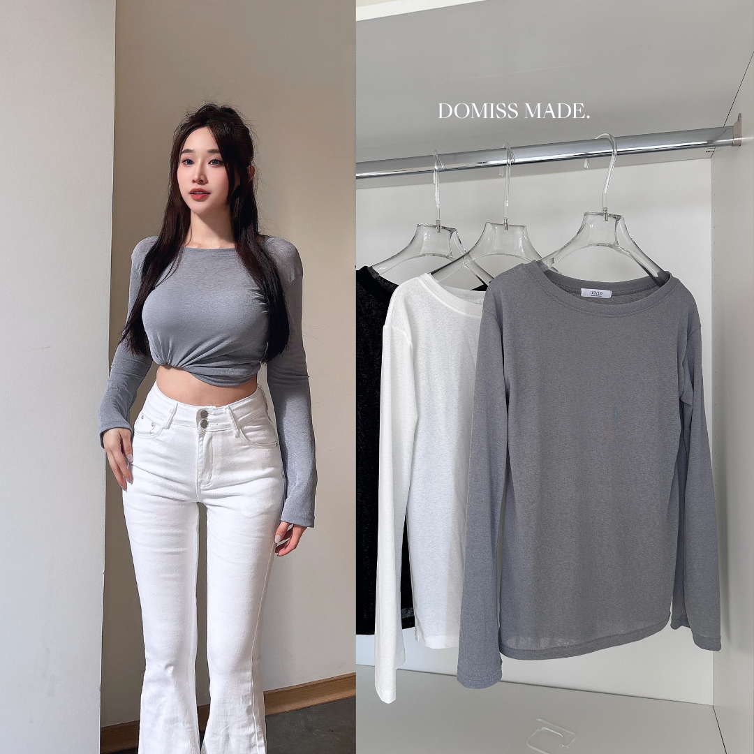 【拿手好款】DOMISS天絲涼感透膚百搭罩衫上衣-3色(現貨)