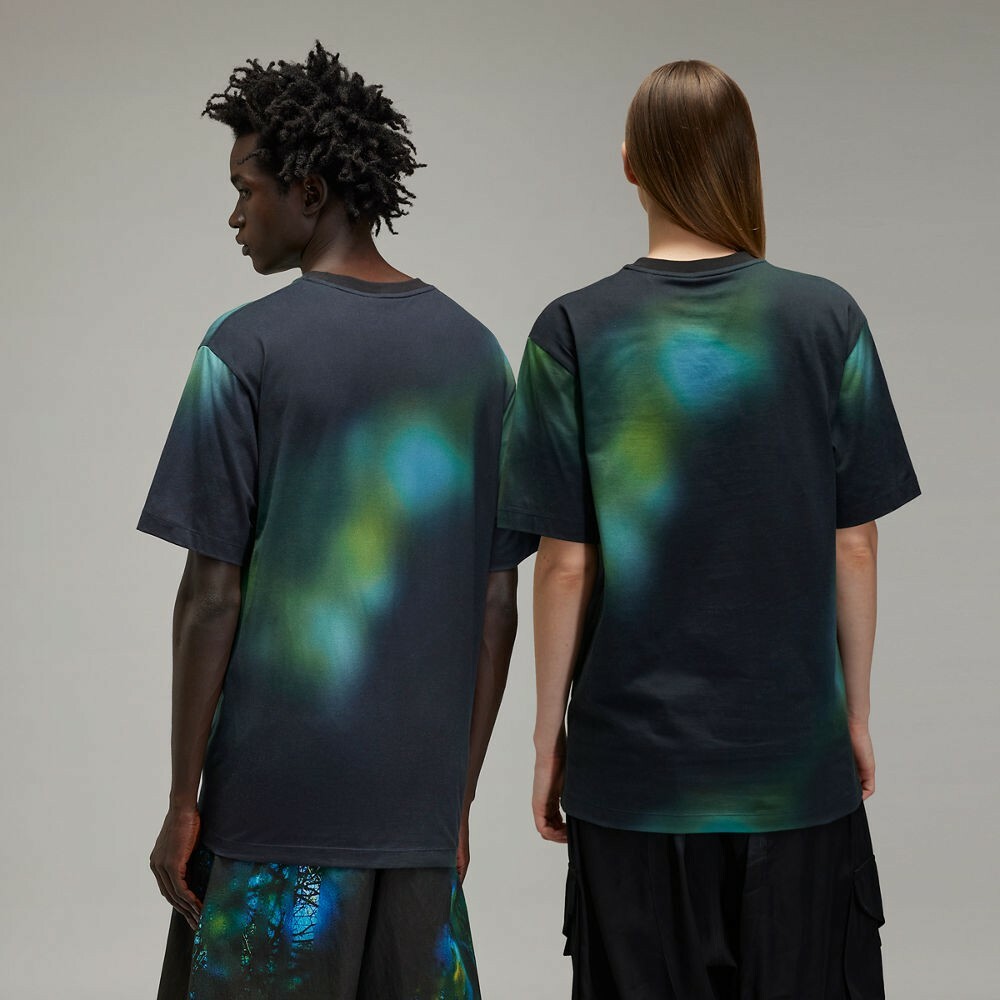 【 Y-3 M REG AOP TEE 朦朧雨景印花短T 】