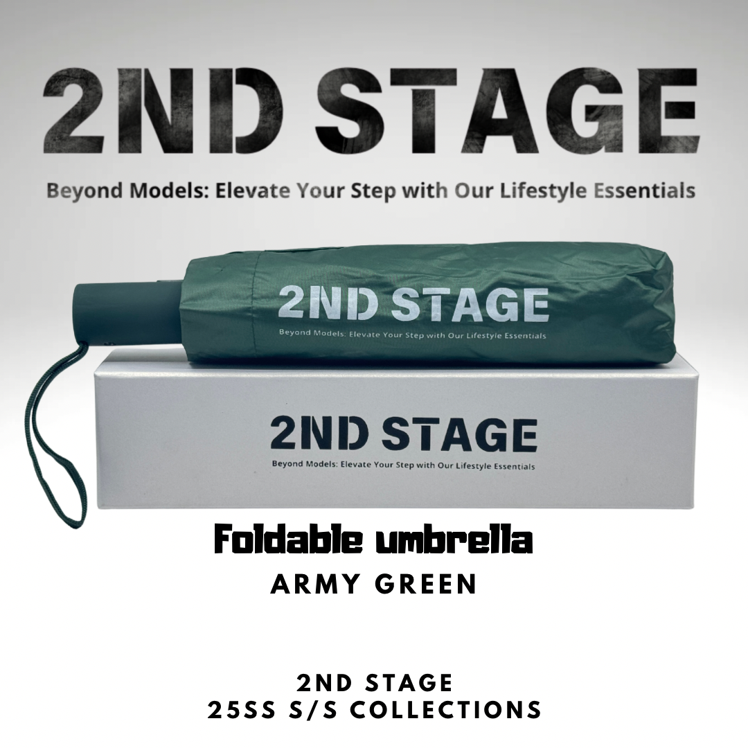 2nd Stage Foldable umbrella ARMY GREEN