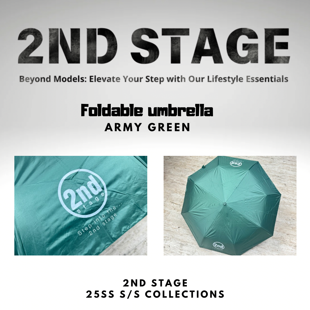 2nd Stage Foldable umbrella ARMY GREEN